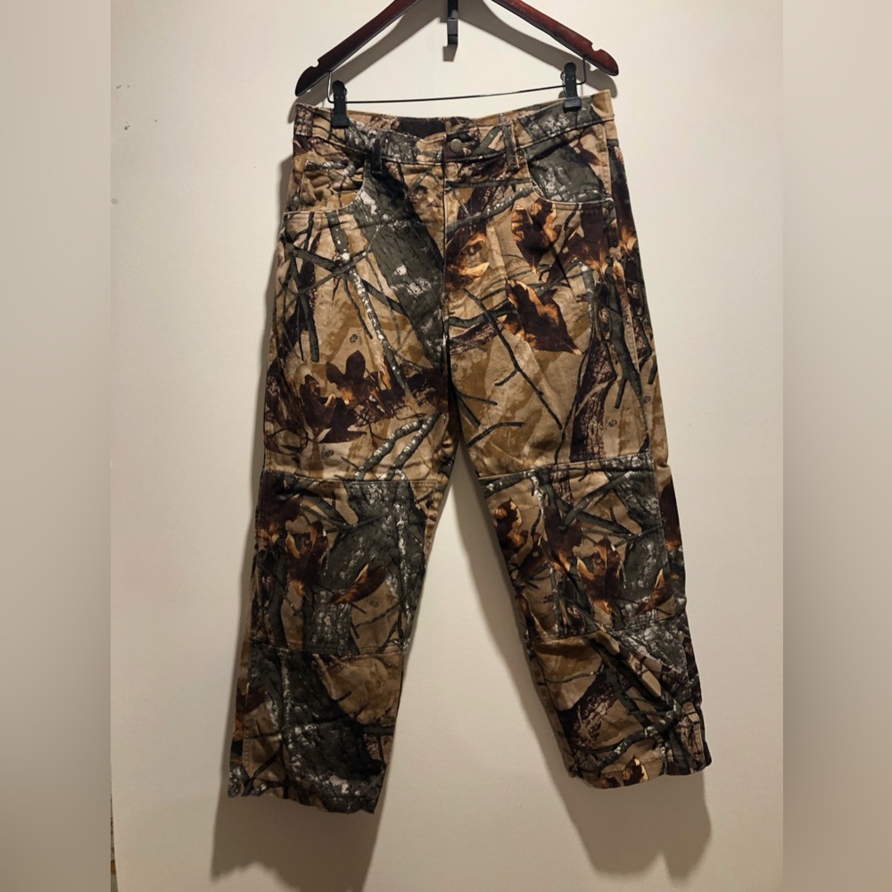 Wrangler Men's Camo Cargo Pants - Brown & Green